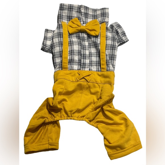Plaid Shirt/Suspenders Onesie NWT - Picture 7 of 12